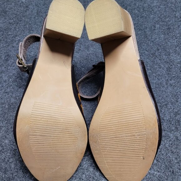 ROPER Mika Floral Leather Peep Toe Shootie Pumps Sandal Sz 10 - Picture 12 of 15